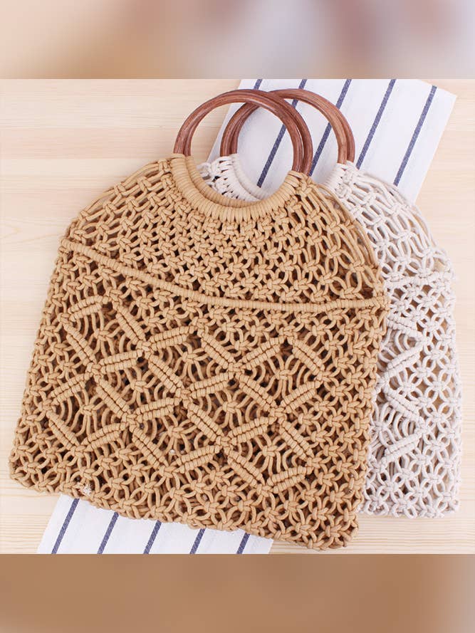 ACC1379 Hand Knitting Beach Straw Bag for wholesale by UNISHE