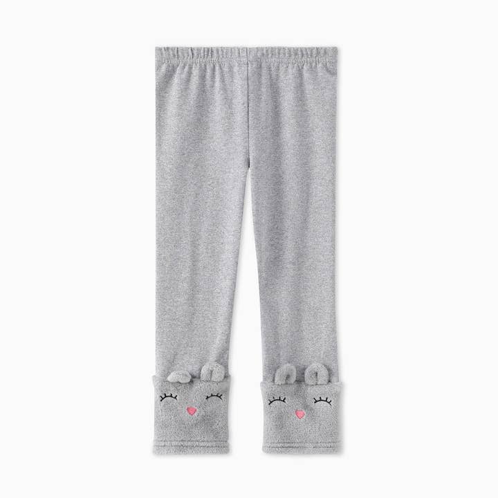 Leggings Bordadas Casual Gato para Menina Menina por atacado de PatPat