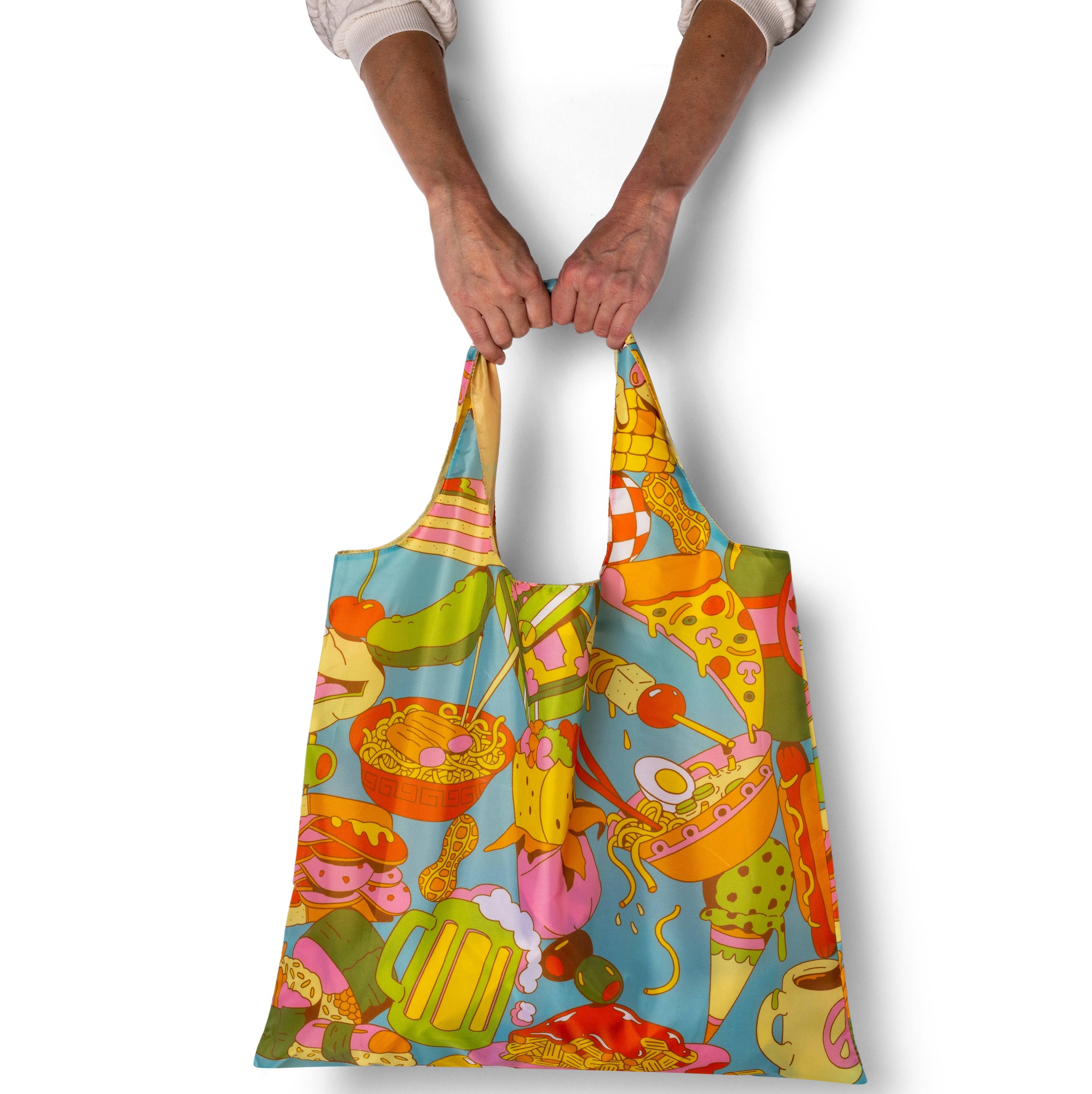 Yellow Owl Workshop - Wholesale Grocery/Shopping Bag - Gourmand Art Sack® by Clay Hickson - Reusable Foodie Tote3