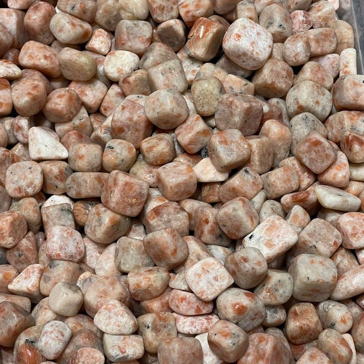 VPS Stones Inc. - Wholesale Spiritual Stone/Crystal - NATURAL SUNSTONE TUMBLED STONE - 1LB