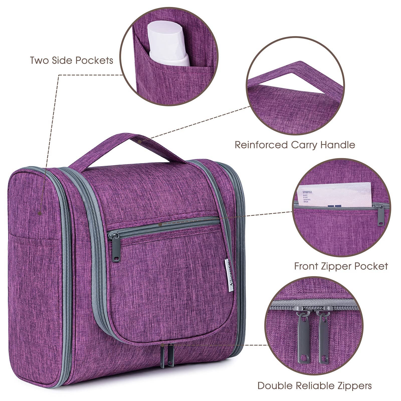 wandf - Wholesale Toiletry bag – women's - NW5126 Travel Toiletry Cosmetic Bag With Handle Women Gift33