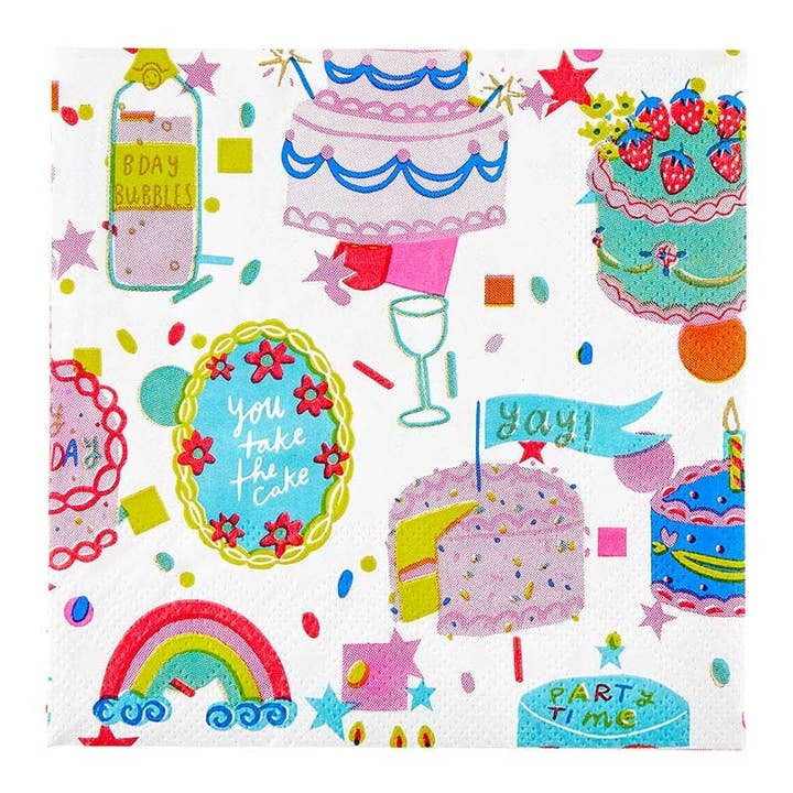 Angle - Wholesale Disposable Tableware Pack - Party in a Box - Birthday Cake3