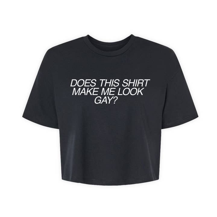 Est-ce que cette chemise me fait passer pour un haut court gay pour la vente par The Little Gay Shop