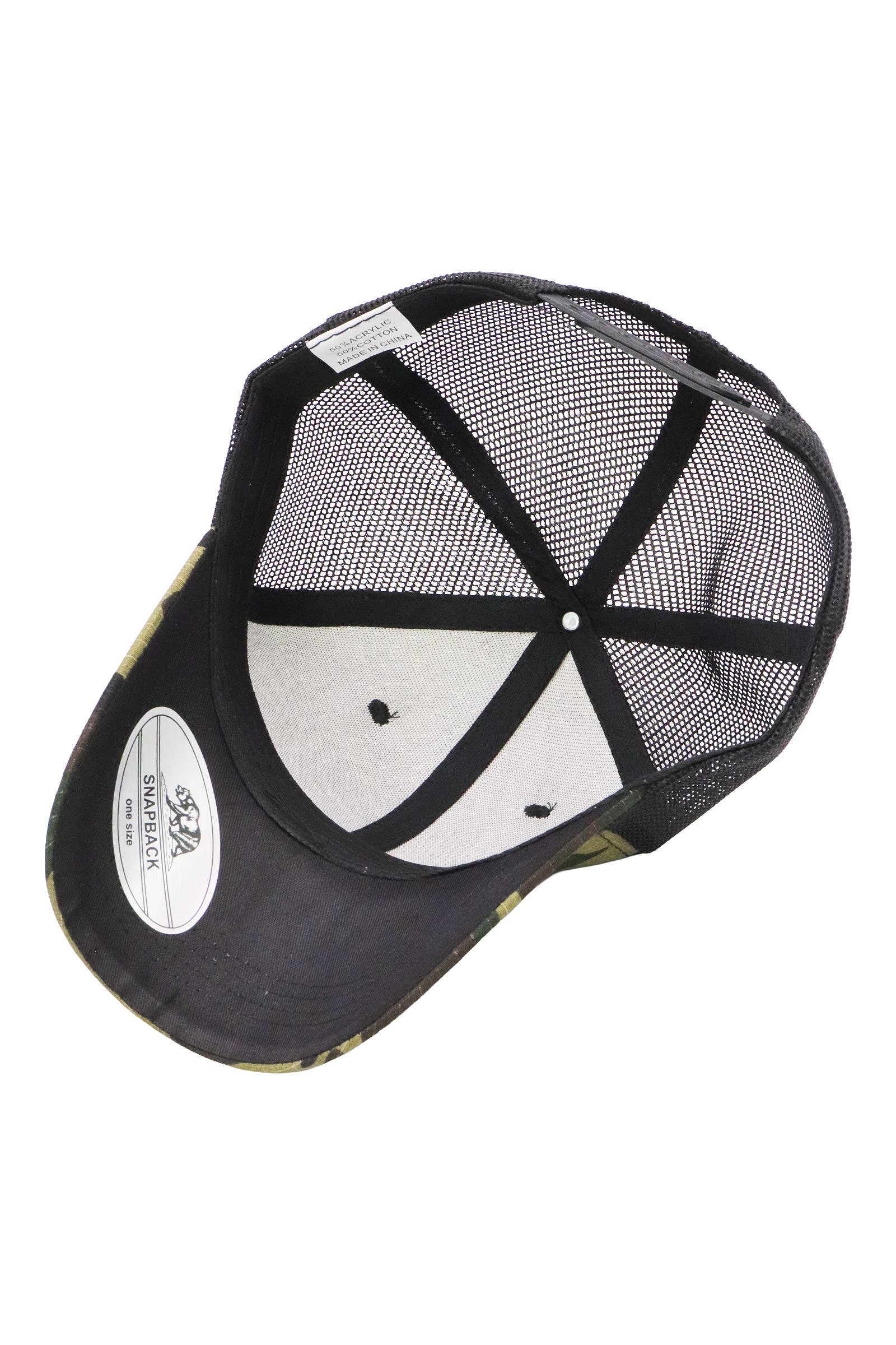 ASSORTI Chapeau de camionneur camouflage en coton ripstop en vente sur Faire4