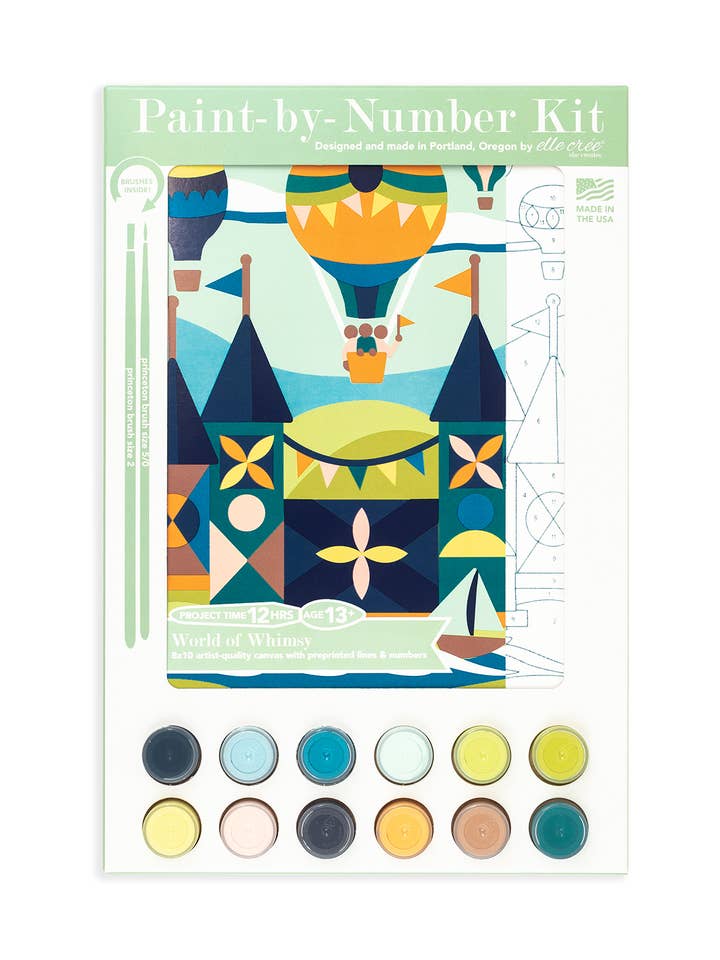 World of Whimsy Paint-by-Number Kit for wholesale by Elle Crée (She Creates)