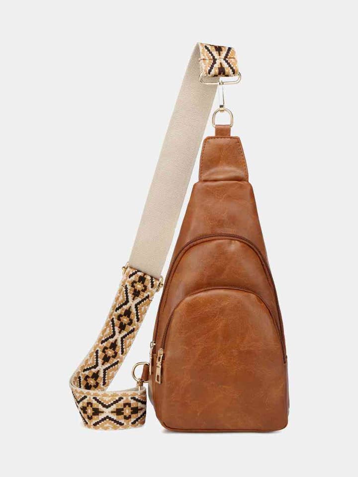 PU Leather Sling Bag - Large Size for wholesale by Beyond Apparel
