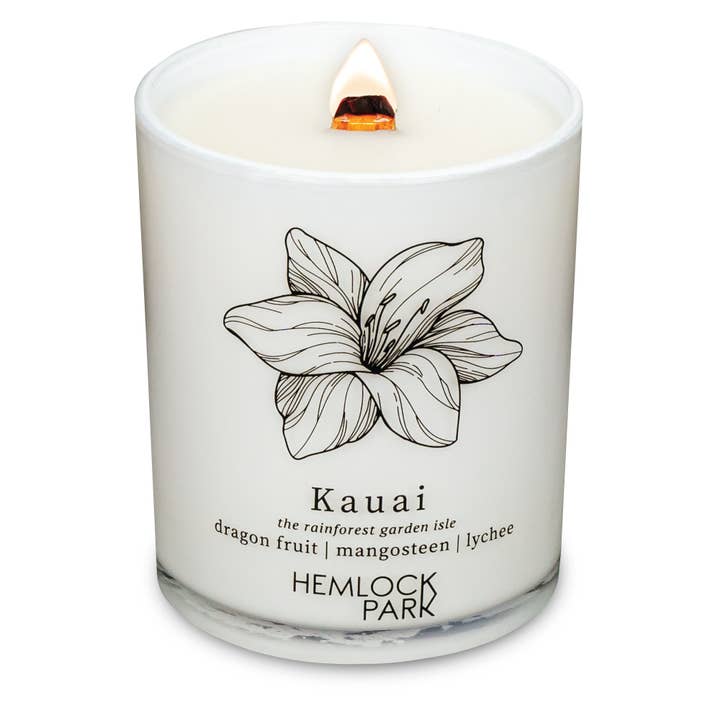 Kauai | Bougie inspirée par le voyage de 7,2 oz pour la vente par Hemlock Park