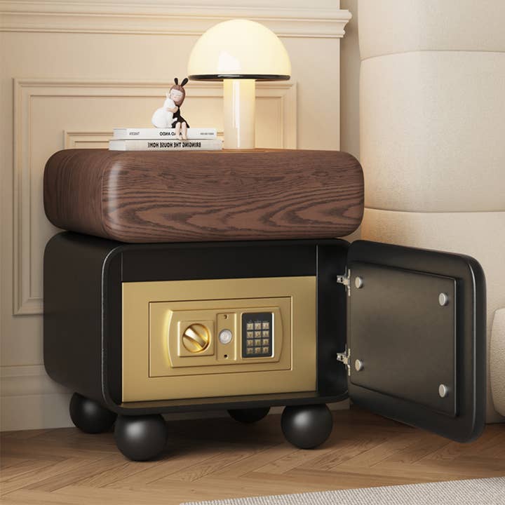 2 Tier Nightstand Bedside Table End Table with Hidden Safe for wholesale by VIVZONE