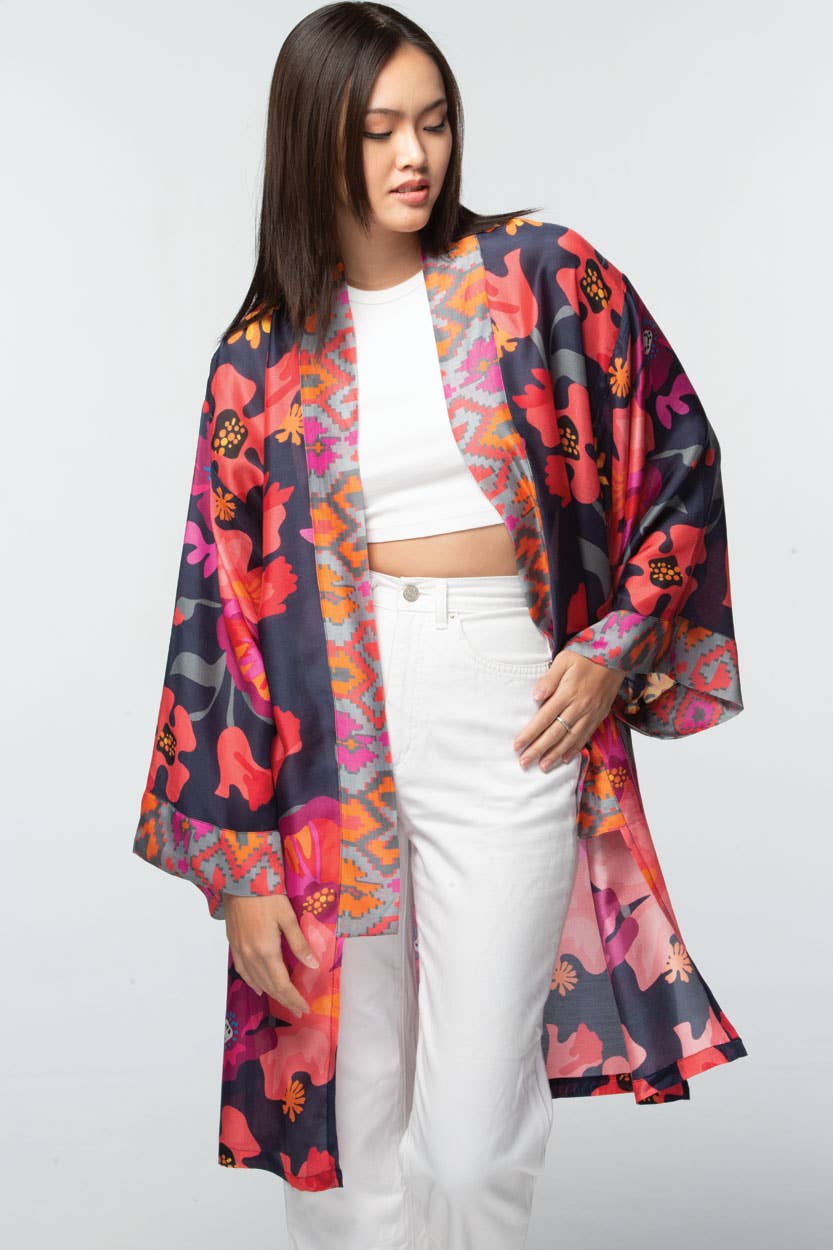 Sevya Handmade - Vendita all'ingrosso Kimono - Donna - Kimono Malini in cupro 100% morbido7