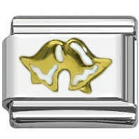 Rostfritt stål 9mm glänsande klocklänk för italiensk charmarmband för wholesale av Liberty Charms