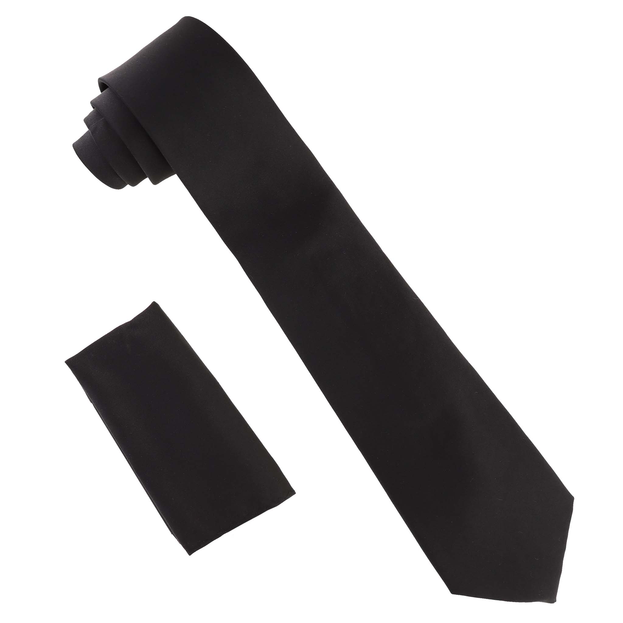 Dubal Brothers – wholesale Slipsar – Herr – Vittorio Farina Solid Satin slips & Pocket Square av Classy Manschettknappar2