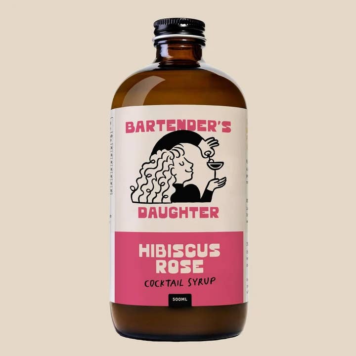 Hibiscus Rose Cocktail Syrup for wholesale by Bartender's Daughter