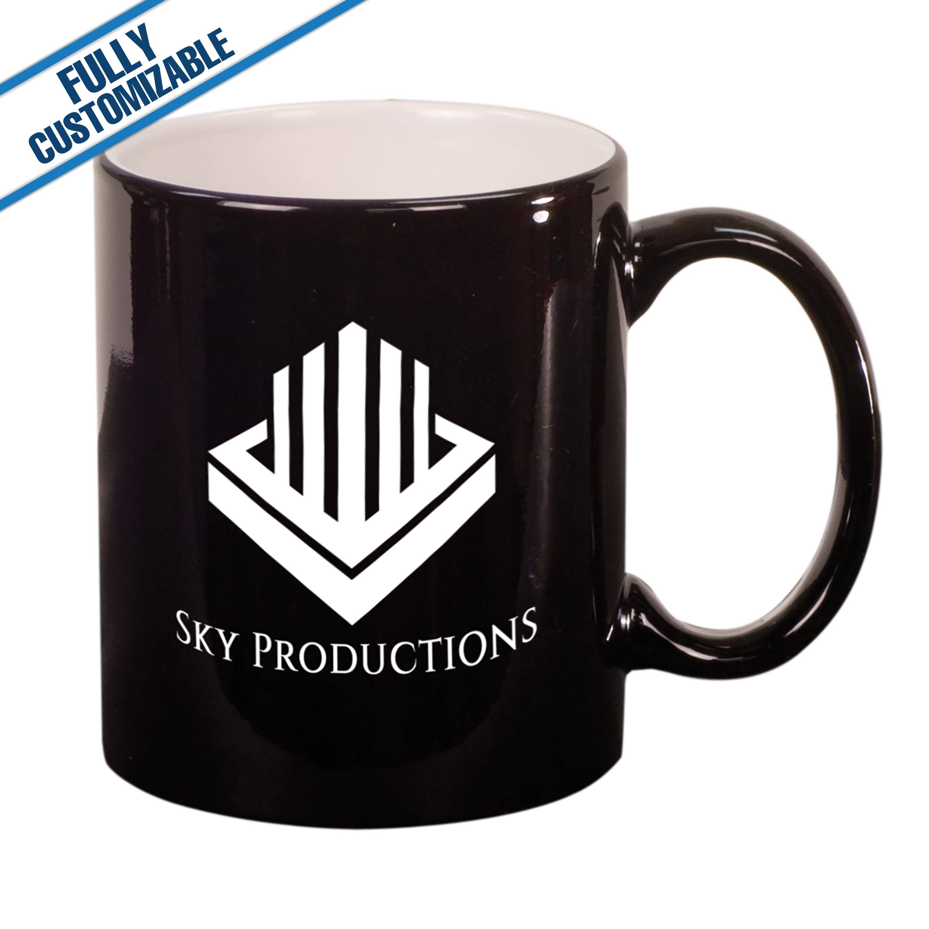 GiftWorksPlus - Vente Tasse à café - 11 oz. Tasse en céramique gravée entièrement personnalisable0