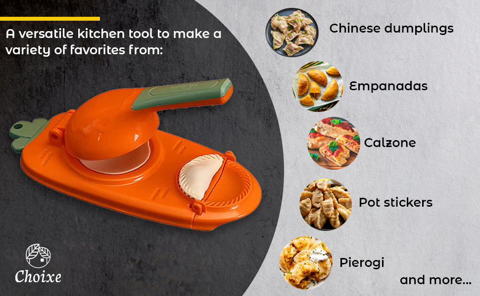 Choixe - Wholesale Kitchen Tool/Gadget - 2-in-1 Manual Doug Press. Dumpling Empanada Pastries Maker.6