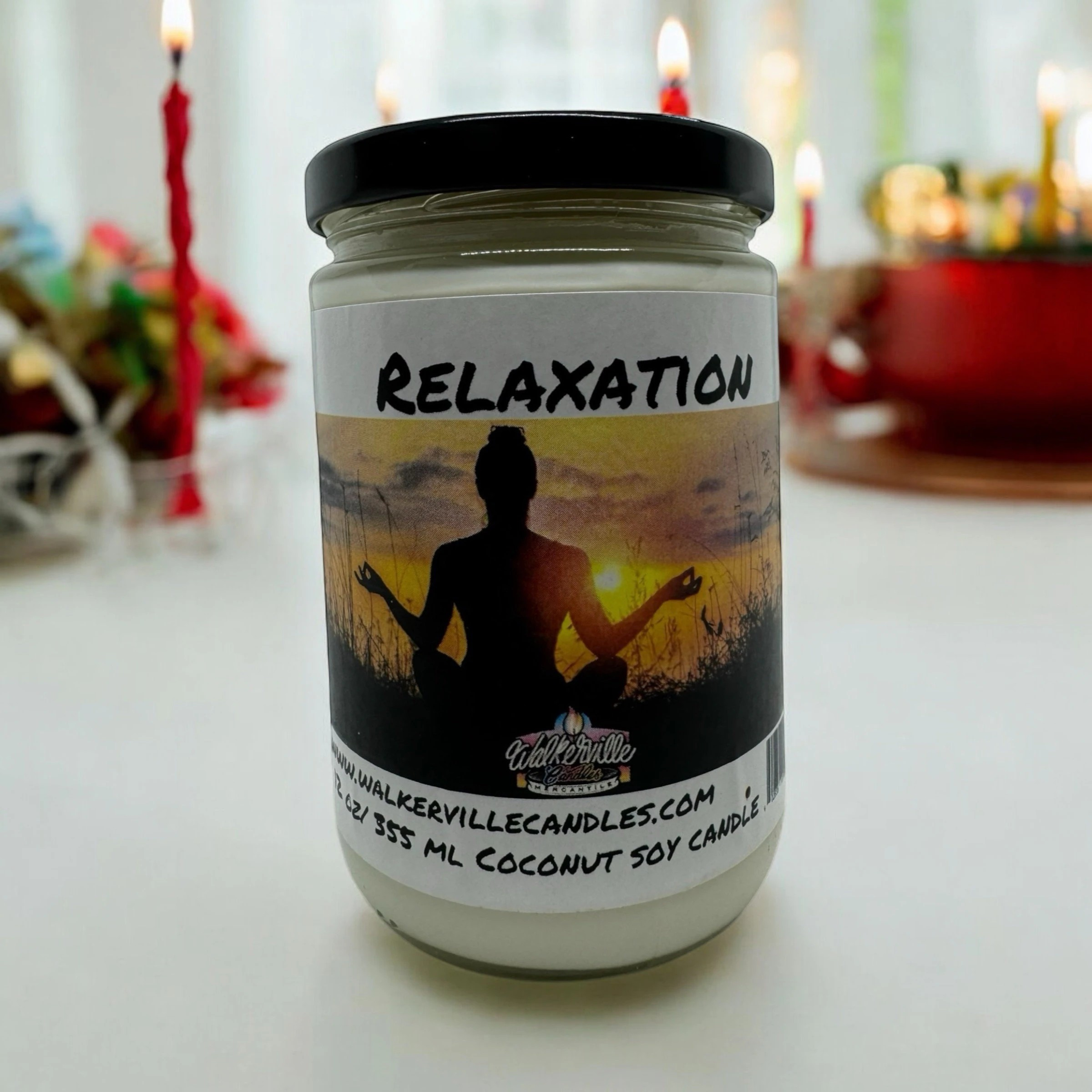 Walkerville Candles - Wholesale Jar/Filled Candle - Relaxation Eco-friendly 12 oz Coconut Soy Candle4
