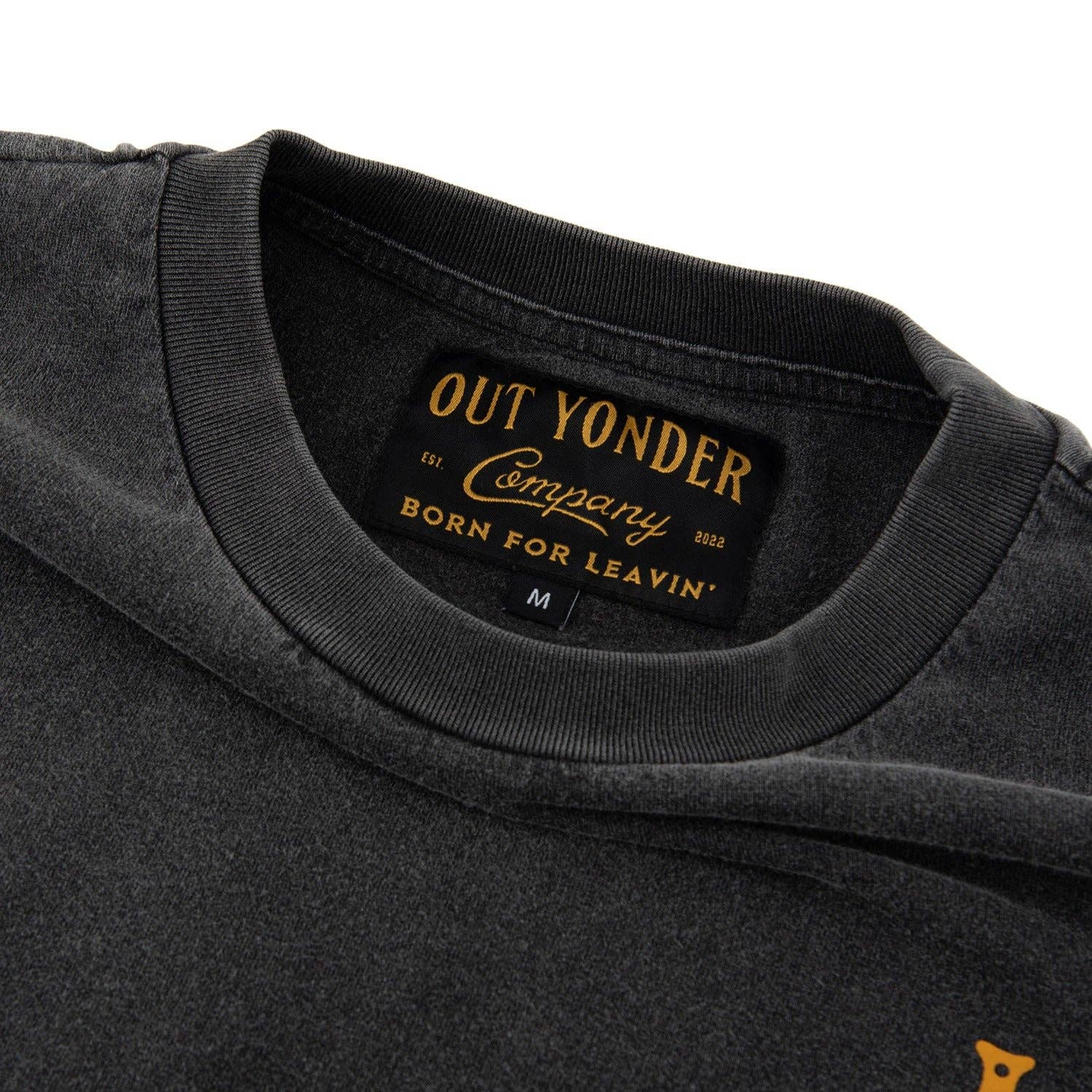 Out Yonder – wholesale Screen printed t-shirt – unisex – Wander Boxy Tee (Vintage Black)4