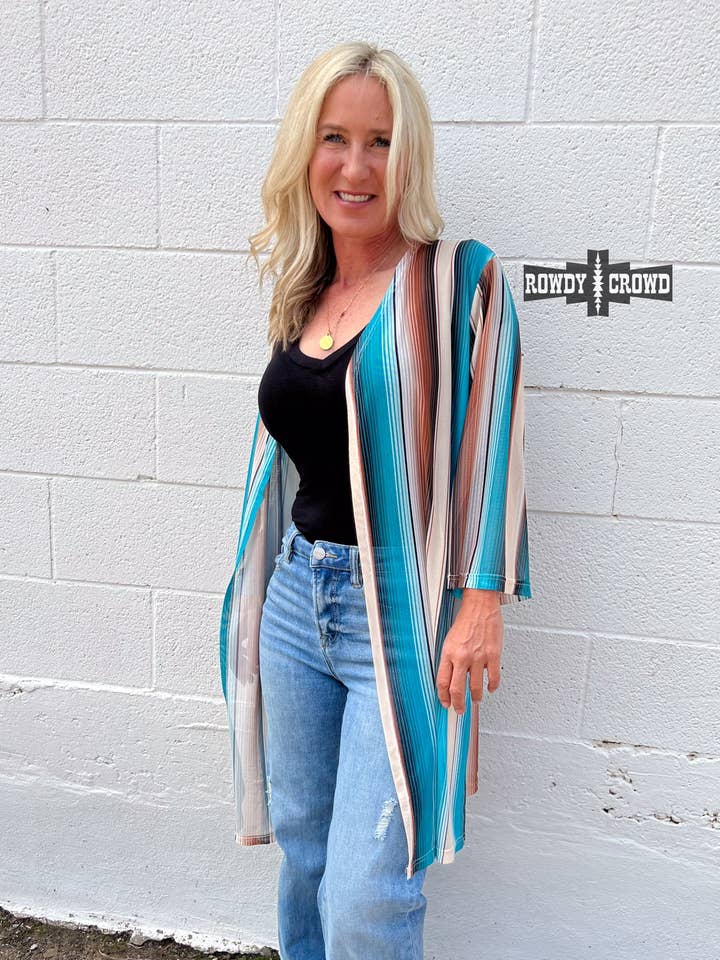 Rowdy Crowd Clothing - Wholesale Kimono - Women's - Stoney Serape Duster