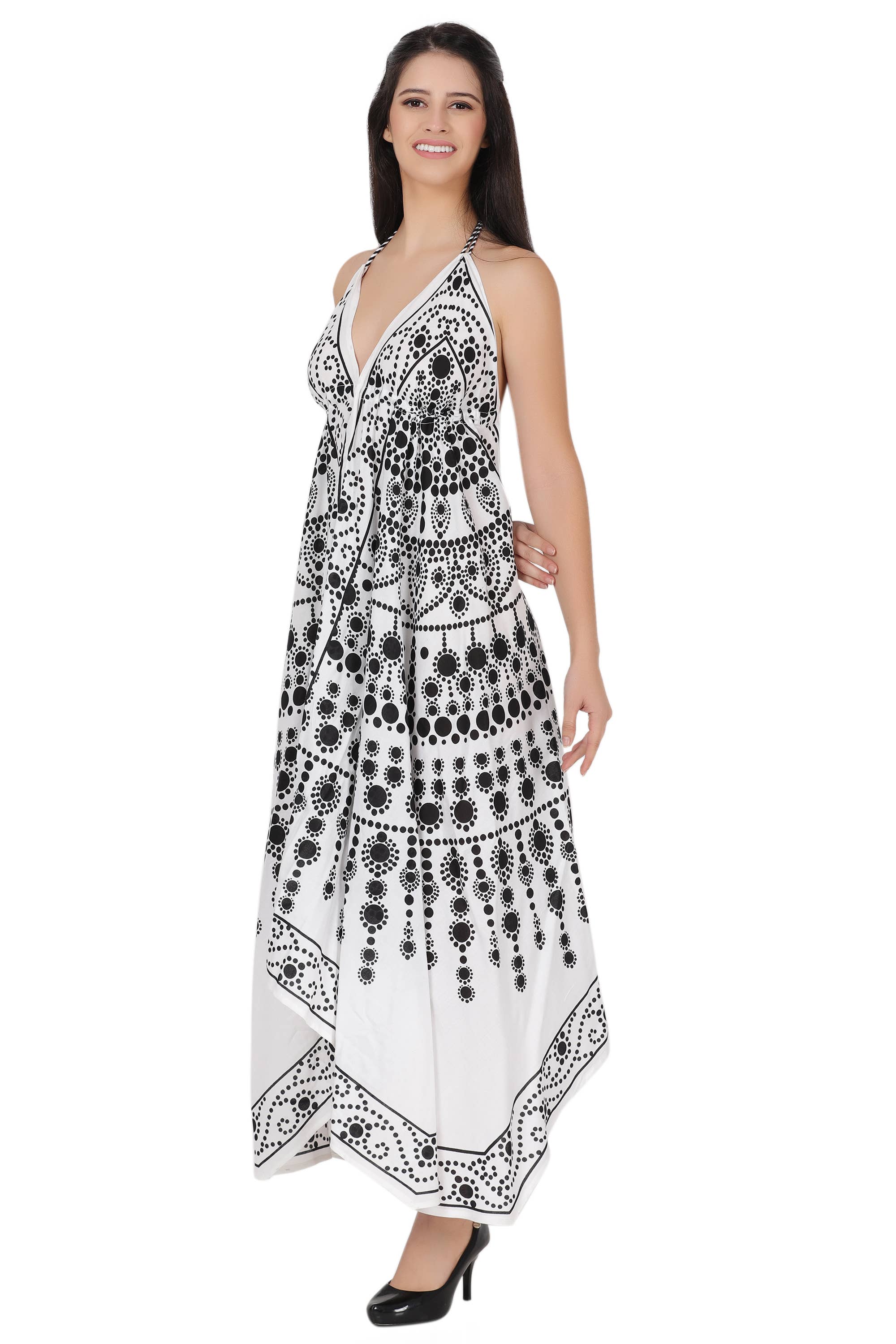 Assorted Halter Top Scarf Dress 1953 for wholesale on Faire10