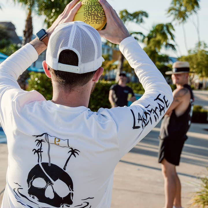 Land Pirate - Wholesale Screen Printed T-Shirt - Men's - the 'Shady Castaway'5