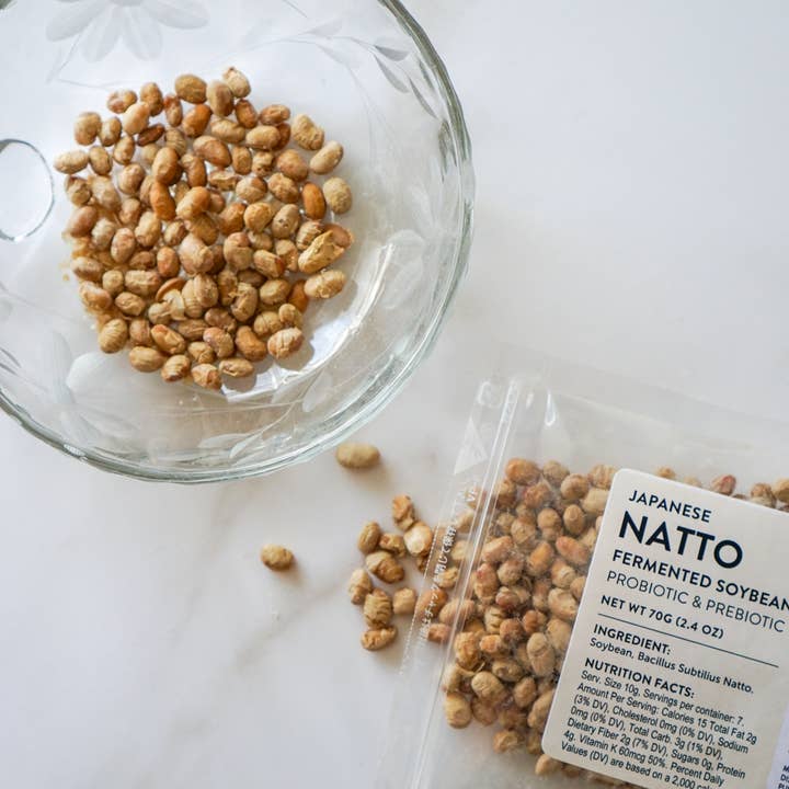 Pure Indian Foods - Wholesale Nuts - Natto, Freeze-Dried, Non-GMO - 70g (2.4 oz)