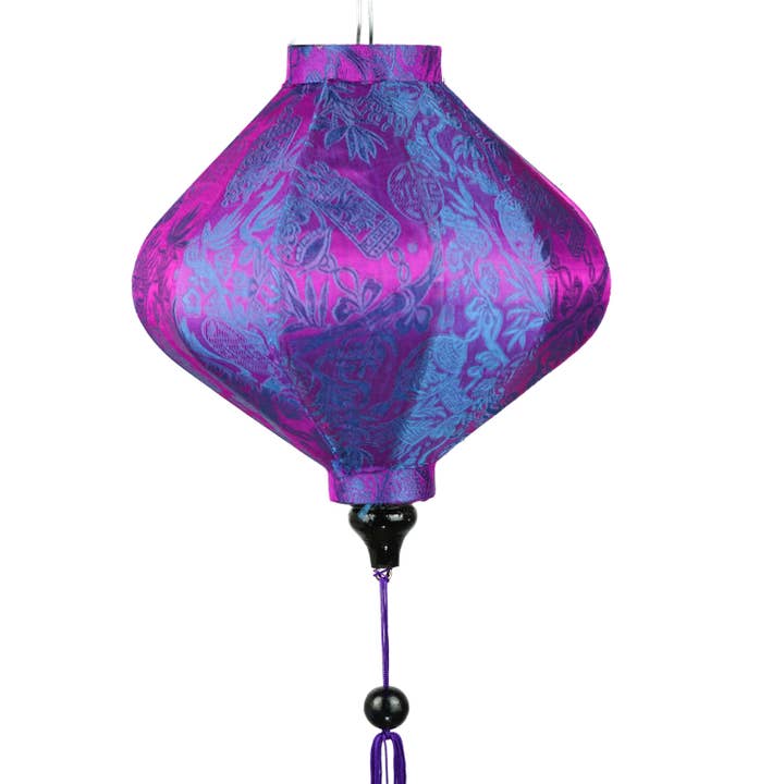 Makapli - Venta al por mayor Faroles - Linterna de seda Hoi An en forma de diamante7