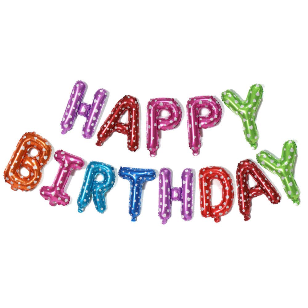 My Wholesale Warehouse - Vente Ballon - Ballon gonflable « Happy Birthday » avec ficelle et paille11