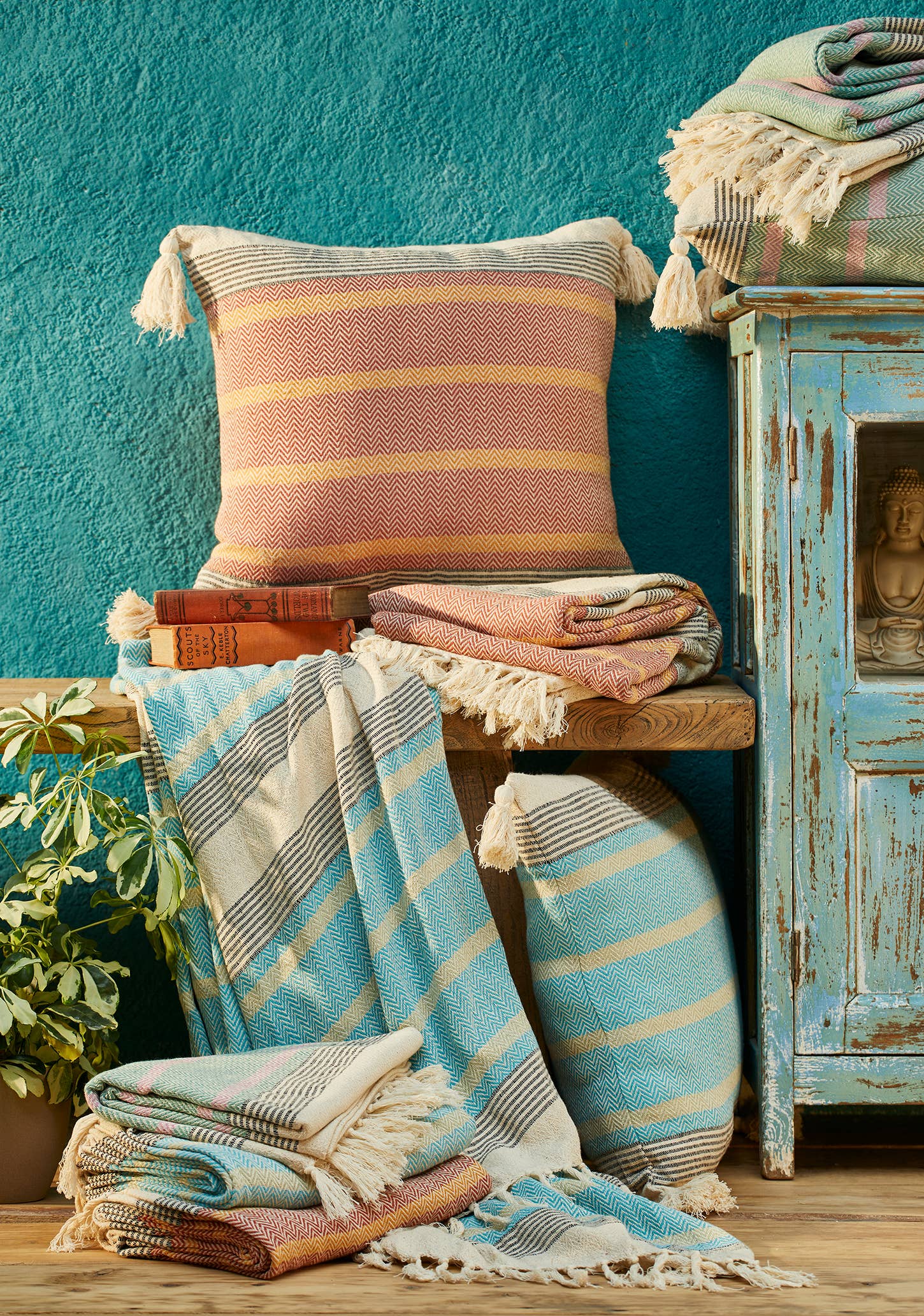 Namaste - Wholesale Throw Blanket - Malabar Throw With Tassels2