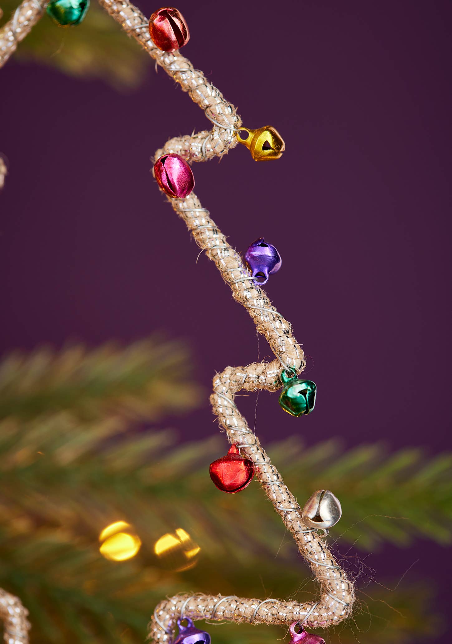 Namaste - Vente Objets de décoration - Décoration en jute en forme de cloche chantante pour sapin3