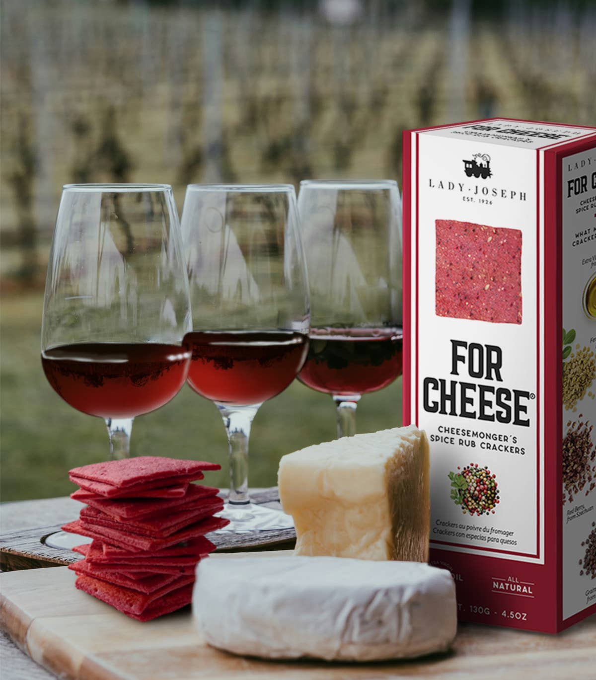 Lady Joseph - Wholesale Crackers - Spiced crackers for cheese. 130g 4.5oz4