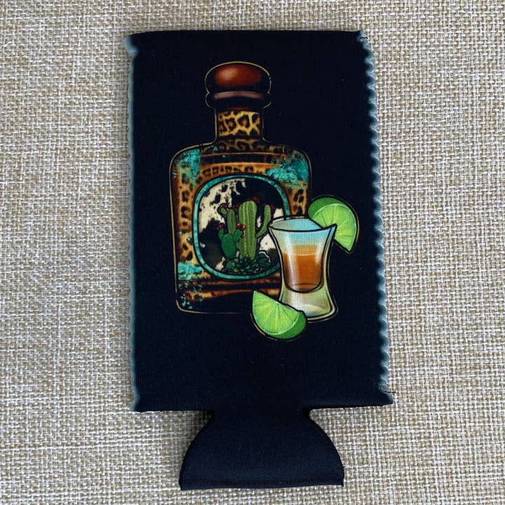 No Fringe Slim Cactus Shot Koozie for wholesale by RAD Wholesale
