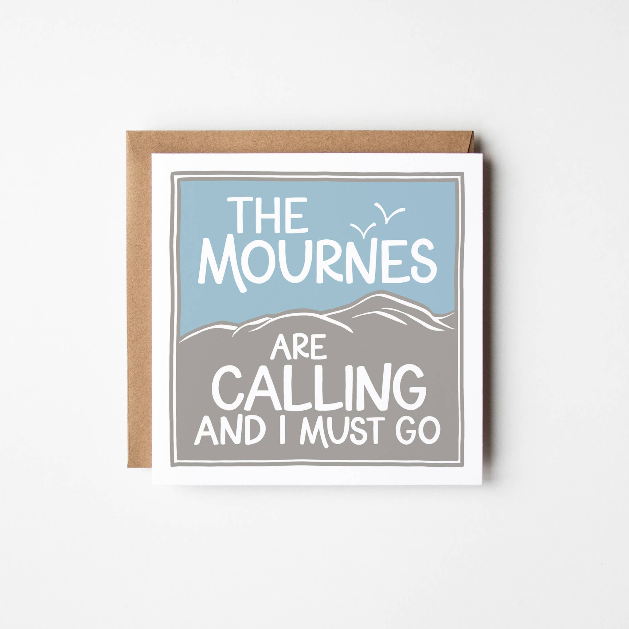 Once upon a Dandelion – wholesale Everyday greeting card – Greeting card | Mourne Mountains | Ireland | Screen printed0