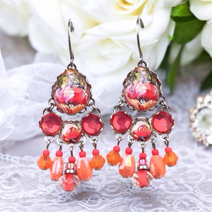 Paraiso crystal earrings for wholesale by melizijewelry