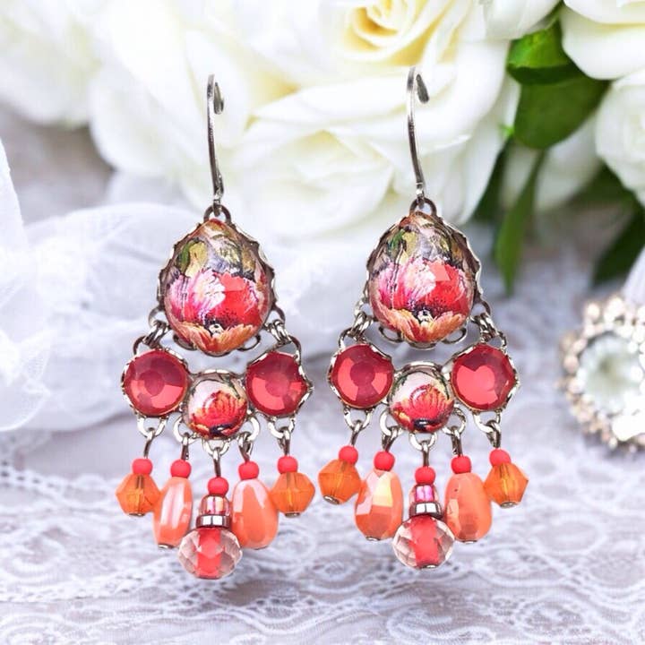 Paraiso crystal earrings for wholesale by melizijewelry