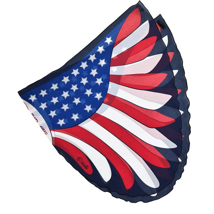 4th of July USA Flag Wings in Eco-Friendly Cotton Gift Bag for wholesale by DREAMY DRESS-UPS®
