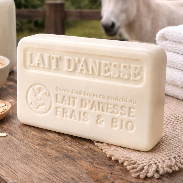 100 g ekologisk fransk tvål med åslemjölk för wholesale av French Soap Wholesale