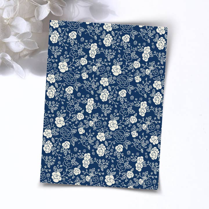 Transfer Paper – Blue Plaid | For Polymer Clay - Water Transfer Paper - 151 for wholesale by S.I. Originals