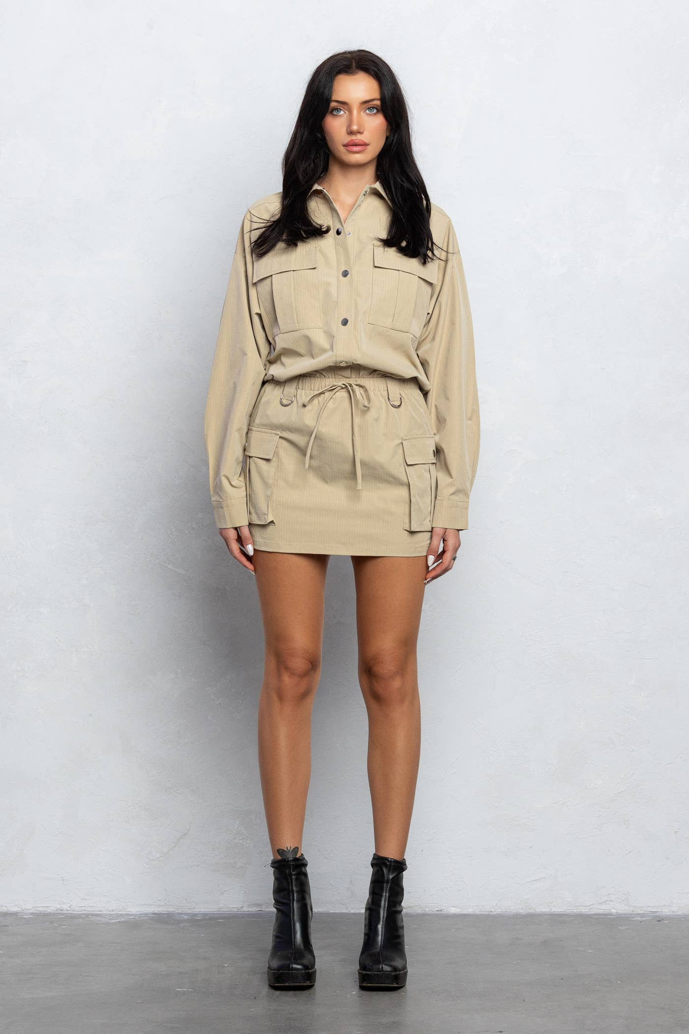 No Vacancy - Vente Robe – femme - Robe mini cargo ample2