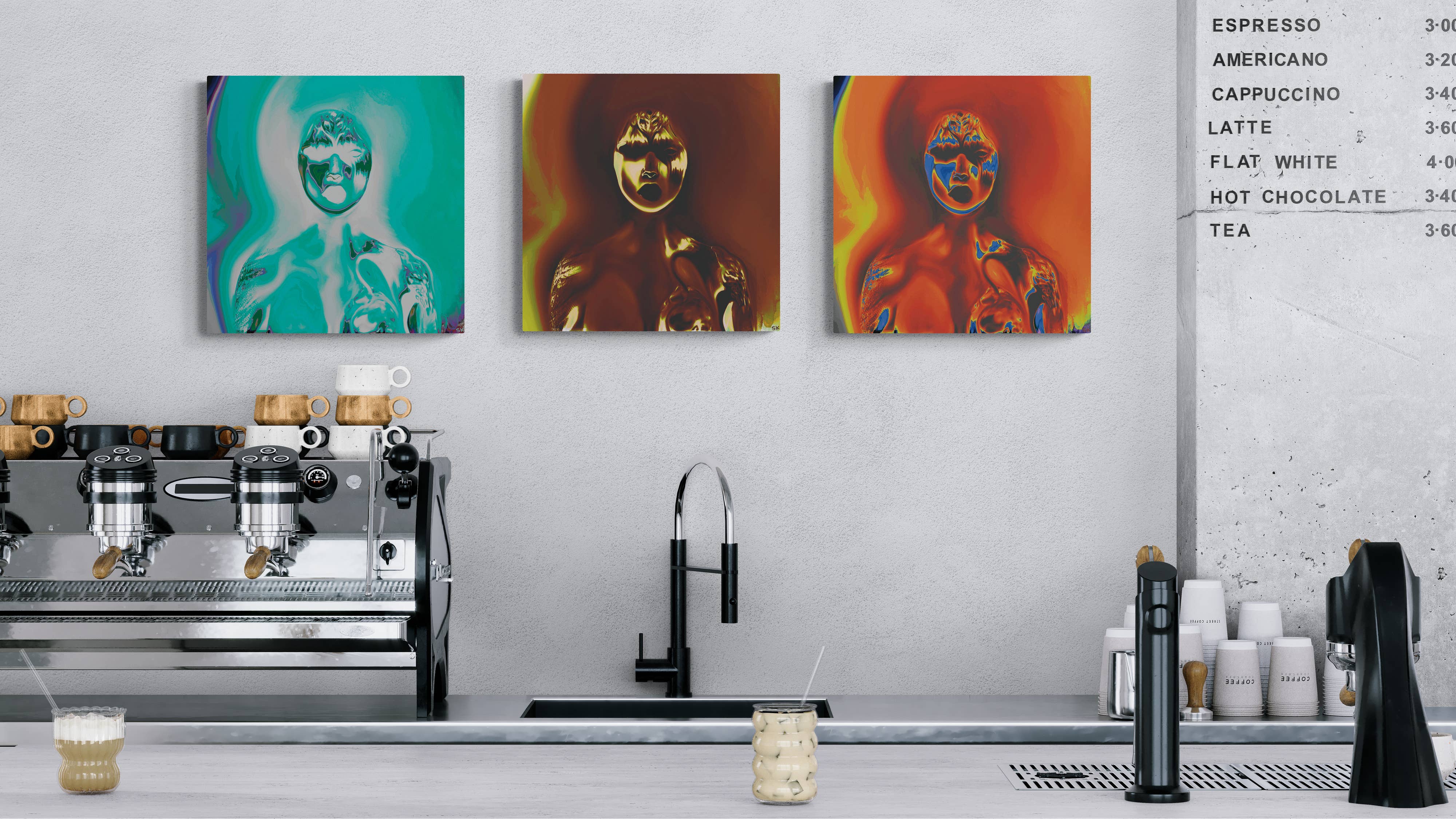 StudioKollisions - Wholesale Art Print - "Blink" Wall Art Print Set, Heavy Cardstock2