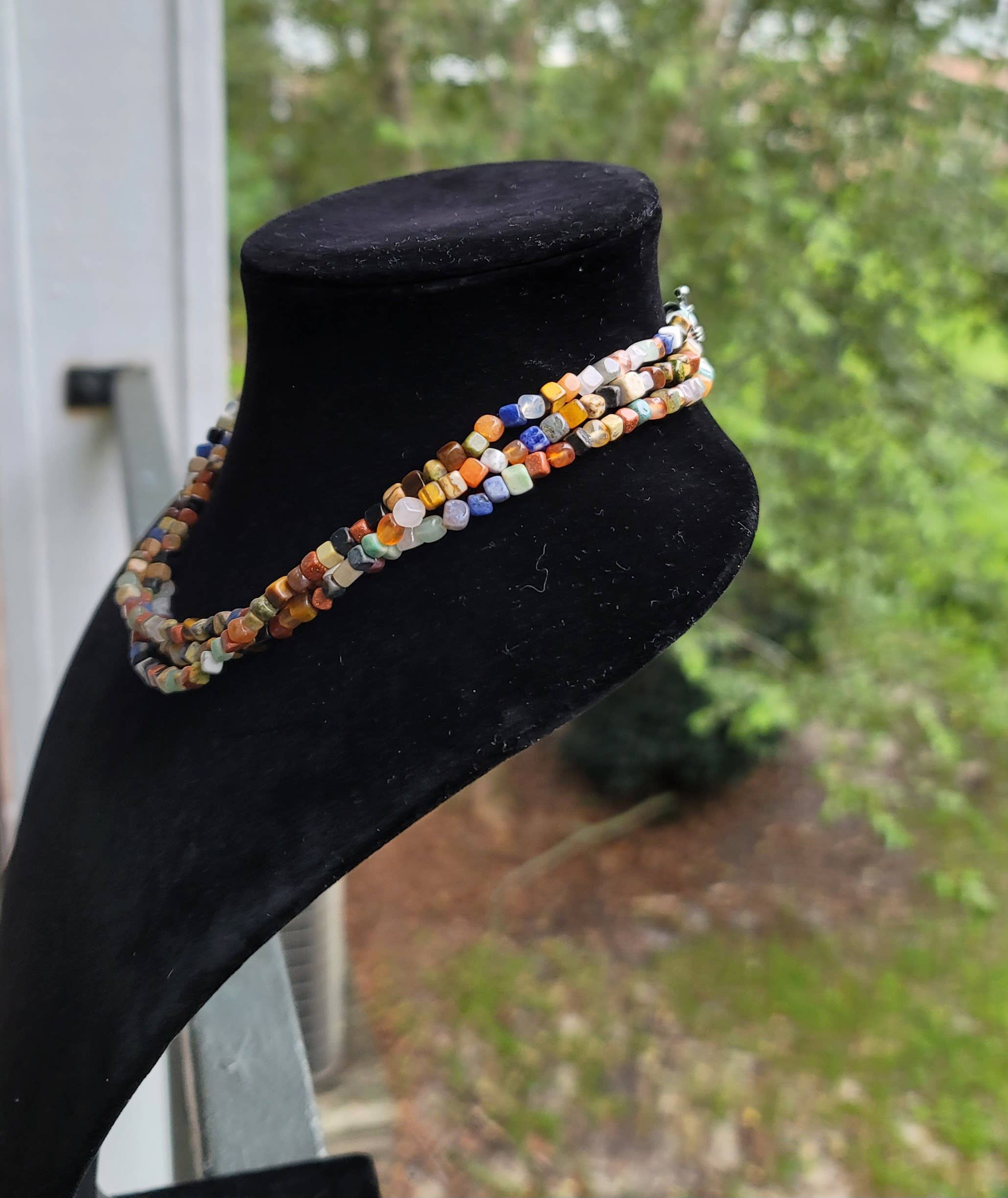 Horse Spirit Studio - Wholesale Choker/Collar - Natural gemstones 3 strand choker Native Southwest handmade 3