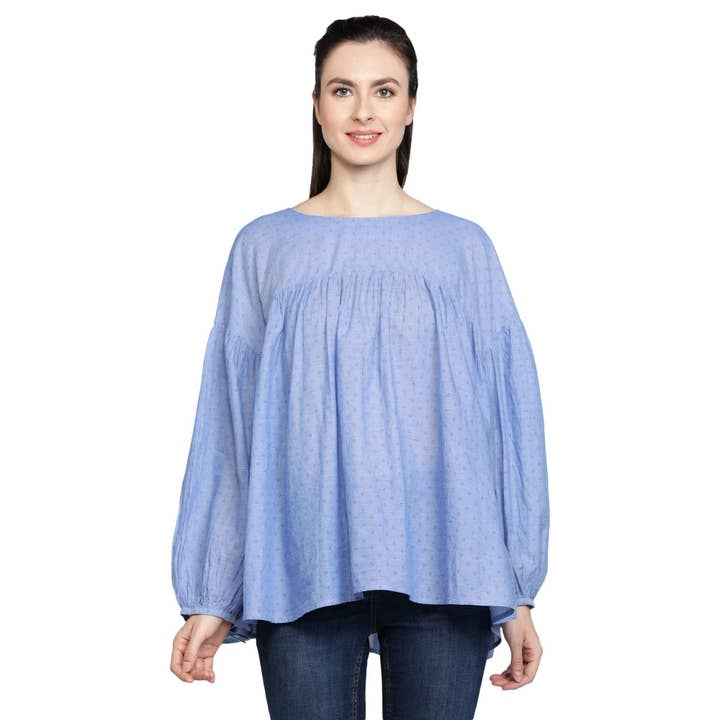 Imprimés à pois bleus pour la vente par Love Stone Fashion LLC.