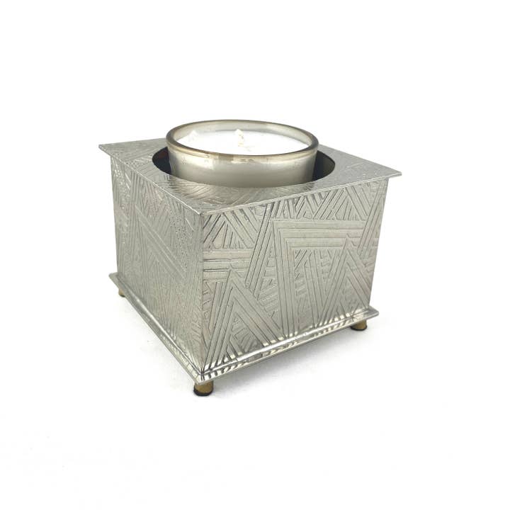 Joy Sember Custom Yahrzeit Kerzenhalter für den Großhandel von Joy Stember Metal Arts Studio LLC