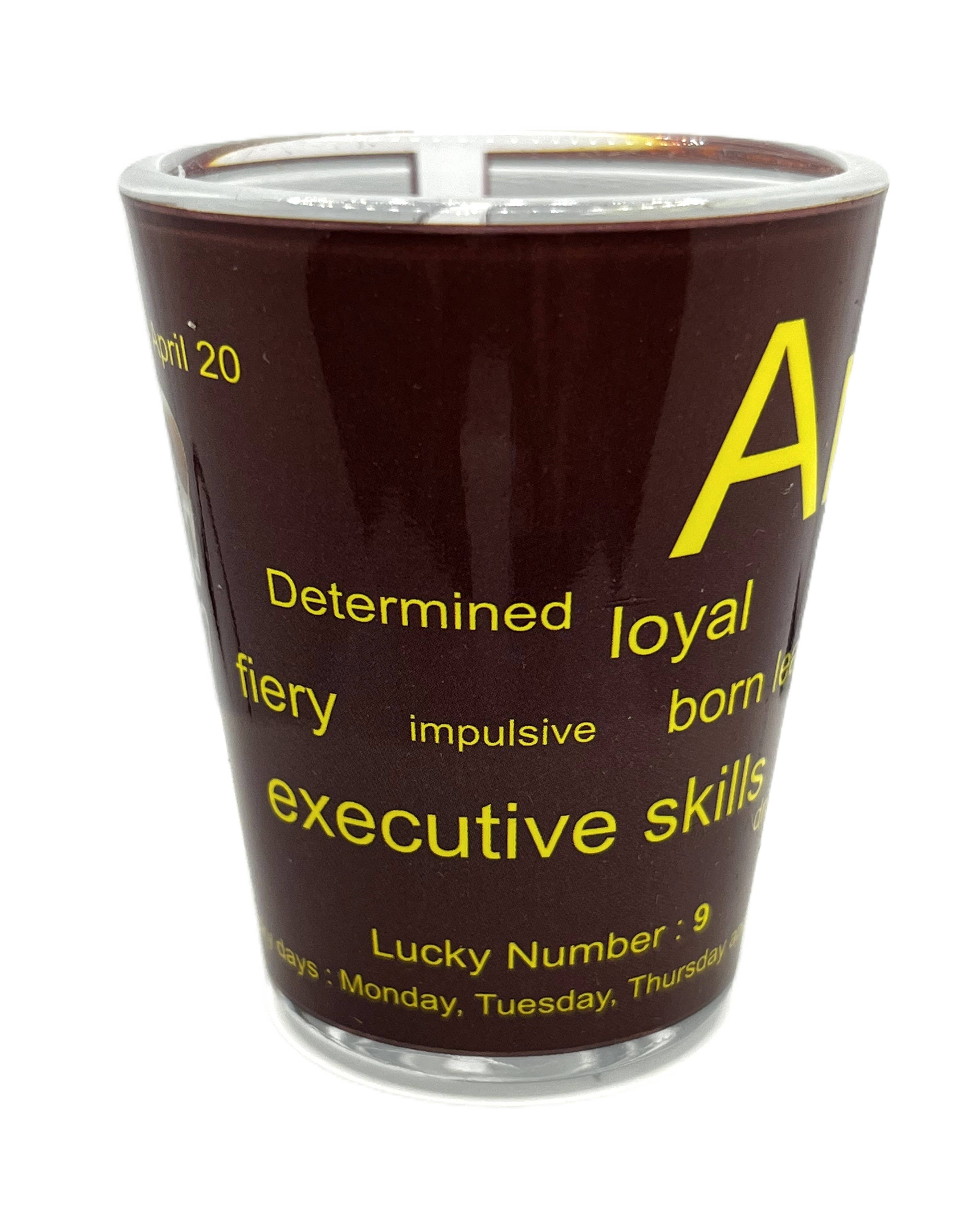 7 Star - Wholesale Shot Glass - "Aries" Zodiac Shot Glass 2 Oz Best Seller2