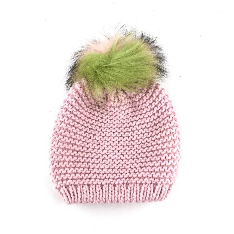 MILANO AMOUR - Wholesale Beanie - Women's - HAT WOOL BEANIE WITH REAL FUR POM POM8