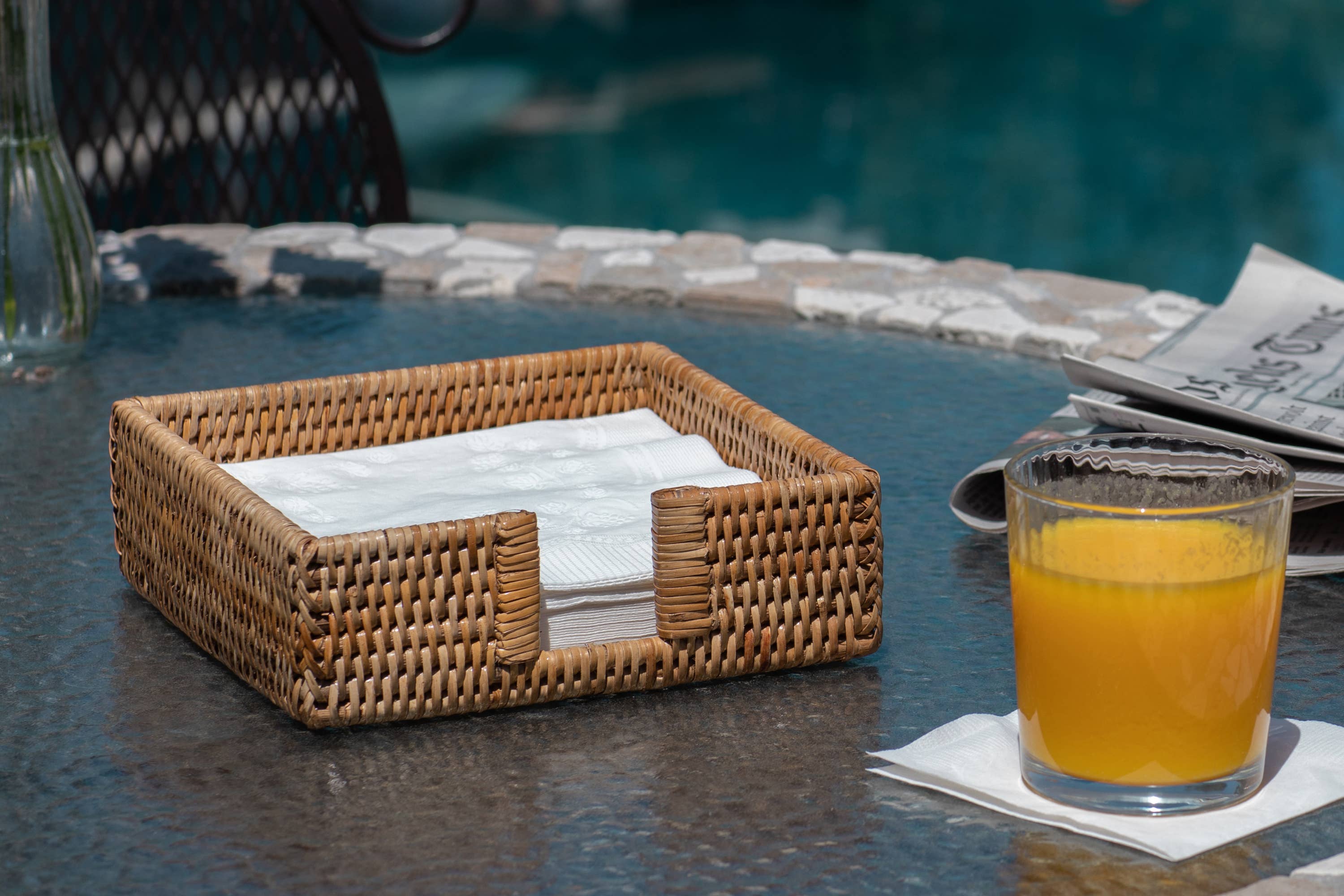 Artifacts Trading Company - Wholesale Napkin Holder - Cocktail Napkin Holder with Cutout – Tabletop Organizer3