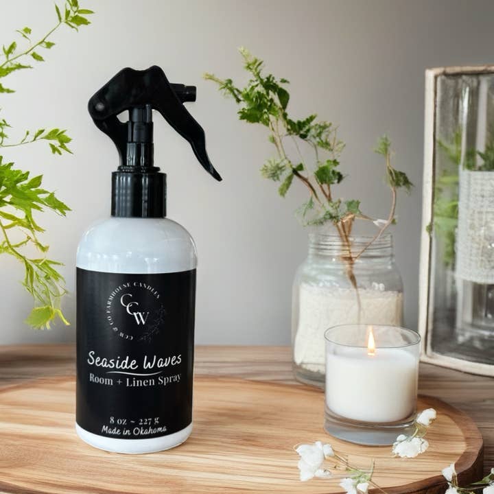 Room + Linen Spray ~ Seaside Waves for wholesale by CCW & Co farmhouse candles