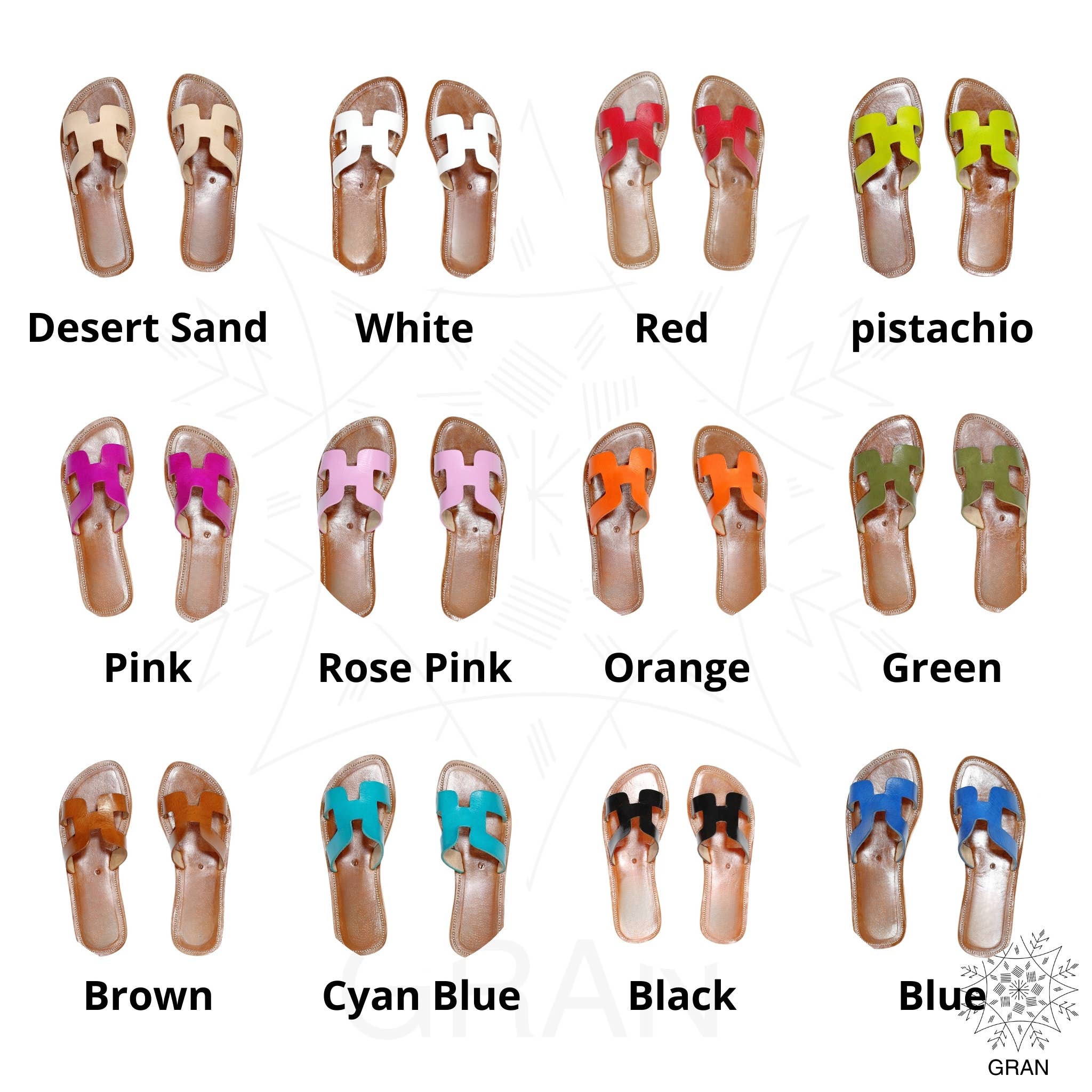 Gran Wholesale - Wholesale Sandals - Women's - White Leather Sandals, Comfortable Summer Slides, Footwear.8