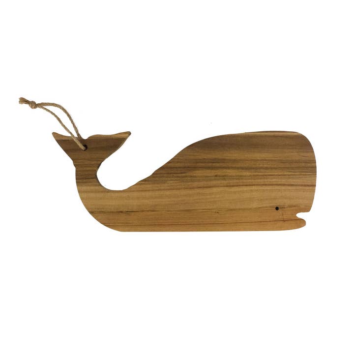 Whale Shaped Wood Cutting Board for wholesale by Beachcombers