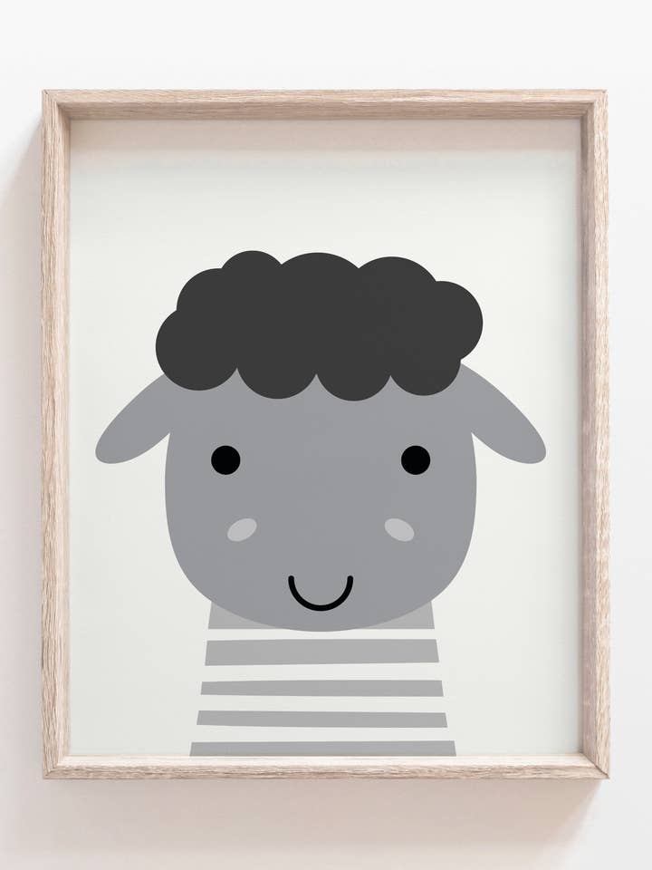 får affisch, gård, gård djur tryck, affisch, väggkonst för wholesale av The Little Wagon