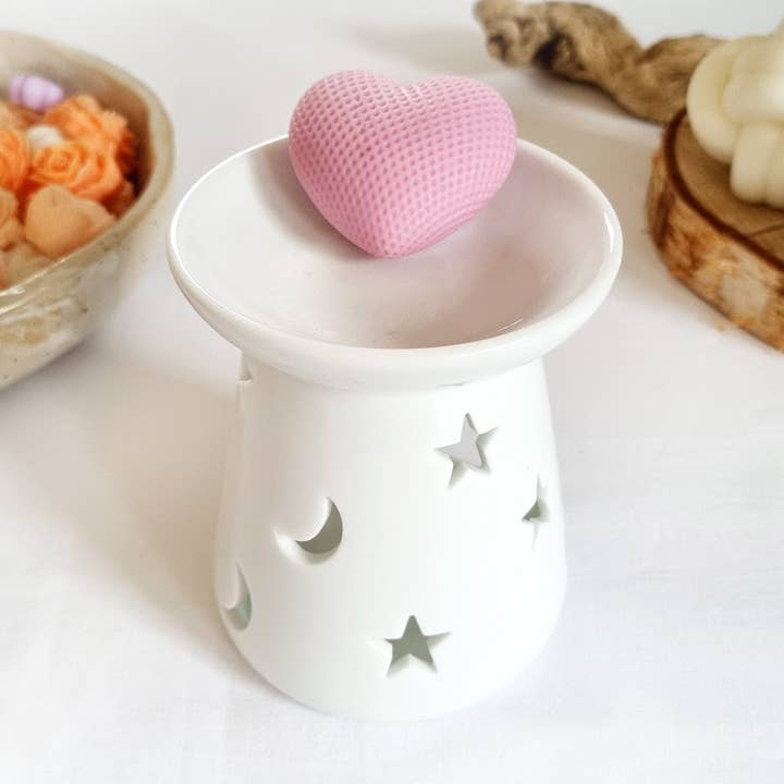 Duftlampe mit Herz Duftmelt für den Großhandel von Wilma Schmucksein