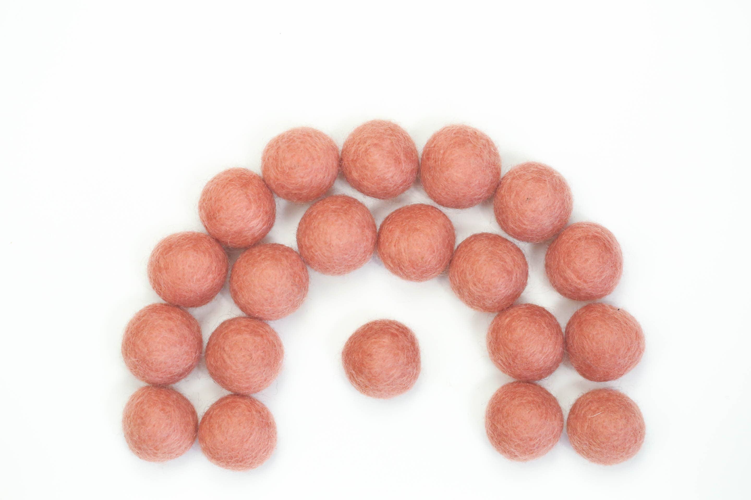 The Felt Pod - Wholesale Craft Supplies - 2.5 cm Felt Balls 100 Pieces -for DIY Garland Wool Beads25